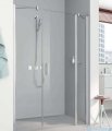 Kermi Pega drzwi wahadłowe 1-skrzydłowe z dwoma polami stałymi 140 cm prawe przejrzyste PE1AR14020VPK