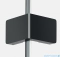 New Trendy Eventa Black Chrome kabina prysznicowa przyścienna 120x100x200 przejrzyste Lewa czarny połysk EXK-6270