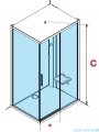 Novellini Glax 1 2.0 kabina standard 120x90 prawa czarna G212P290DT-1HH