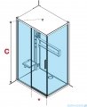 Novellini Glax 2 2.0 kabina z hydromasażem hydro plus 120x90 lewa biała G222P290ST1L-1UH