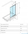 Excellent Liner parawan rozsuwany 110x140 cm grafit szczotkowany KAEX.2970.1100.LP