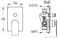 Kohlman Wexpo zestaw prysznicowy z deszczownicą 20 cm chrom QW210WR20