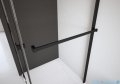 Radaway Essenza 8 Black Dwj drzwi wnękowe 130cm lewe czarny mat/szkło przejrzyste 10480812-01-01L/10460437-54-01L