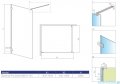 Radaway Essenza Pro Gold 155x200 kabina Walk-in złoty połysk/szkło przejrzyste 10103155-09-01