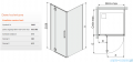 Sanplast Space Line KNDJ2L/SPACE kabina kwadratowa lewa 100x100x203 przejrzyste 600-100-1060-42-401