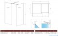 Radaway Modo New Black III kabina Walk-in 135x90x200 szkło przejrzyste 389135-54-01/389094-54-01/389000-54