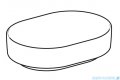 Geberit VariForm Umywalka owalna stawiana na blat 55x40cm KeraTect 500.774.00.2