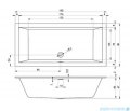 Riho Rethink Cubic 190x90cm wanna prostokątna + syfon biała matowa B109001105