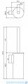 Omnires Modern Project szczotka Wc wisząca grafit MP60621GR
