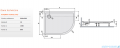Sanplast Free Line brodziki asymetryczny BP-L/FREE 80x100x5cm+STB lewa 615-040-1760-01-000