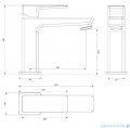 Omnires Parma bateria umywalkowa nikiel szczotkowany PM7410IN