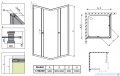 Radaway Classic C Kabina prysznicowa kwadratowa z drzwiami przesuwnymi 90x90 szkło satinato profile białe 30050-04-02