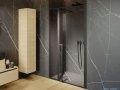 Riho Lucid GD104 drzwi prysznicowe 120x200cm czarne G005005121