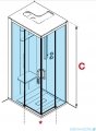 Novellini Skill 2A kabina masażowo- parowa lewa jasno szara 120x80 SKIA129SM5-1AN1