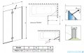 Radaway Essenza Gold PND II parawan nawannowy 110cm prawy złoty połysk/przejrzyste 110002110-09-01R