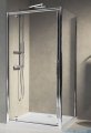 Novellini Drzwi prysznicowe obrotowe LUNES G 60 cm szkło przejrzyste profil chrom LUNESG60-1K