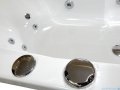 Riho Lusso 180x90cm wanna prostokątna z hydromasażem Pneumatic lewa + nogi + syfon BA77-PNE-L