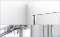 Besco Modern kabina kwadratowa 80x80x185cm przejrzyste MK-80-185-C