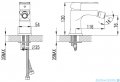 Omnires Sacramento bateria bidetowa czarny mat SC2320BL