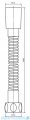 Omnires wąż prysznicowy 150 cm biały mat 029WM