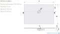 Sanplast Open Structure Mineral B-M/OPEN STR brodzik prostokątny 70x150x1,5 cm mat czerni 645-440-0180-59-020
