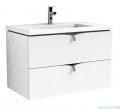 Oristo Siena szafka podumywalkowa wisząca 80x50x45cm biały połysk OR45-SD2S-80-1