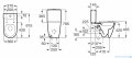 Roca Ona Rimless miska do kompaktu biały SUPERGLAZE  A342687S00