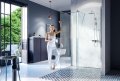 Excellent Vidoq walk-in kabina prysznicowa gięta, ścianka prosta 100cm, ścianka gięta 83cm chrom KAEX.1507.K.1000.0830.CR