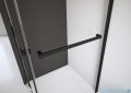 Radaway Essenza 8 Black Dwj drzwi wnękowe 90cm lewe czarny mat/szkło przejrzyste 10480612-01-01L/10460237-54-01L