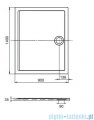 Roca Aeron brodzik prostokątny 140x90x3,5cm biały + syfon A276296100