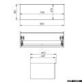 Elita Look komoda 80x28x45cm biały mat 167604
