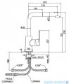 Paffoni  Bateria kuchenna dwustrumieniowa SLY chrom SY285CRCR