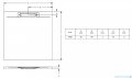 Riho Isola brodzik posadzkowy 140x90 biały mat D007017105