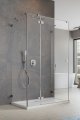 Radaway Essenza Pro Brushed Nickel Kdj+S kabina 90x110x90cm lewa szczotkowany nikiel 10097311-91-01L/10098090-01-01/10098090-01-01