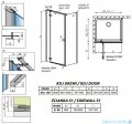 Radaway Fuenta New Kdj kabina 100x80cm lewa szkło przejrzyste 384040-01-01L/384051-01-01