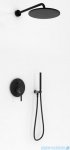 Kohlman Roxin Black zestaw prysznicowy z deszczownicą 30 cm czarny półmat QW210RBR30