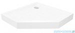 New Trendy Mild Stone brodzik akrylowy pięciokątny 80x80x11,5 cm biały B-0518
