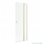 Radaway Nes KDD II Brushed Light Gold kabina walk-in 100cm prawa szczotkowane jasne złoto szkło przejrzyste 10031100-98-01R