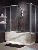 Radaway Vesta DWD+S Parawan nawannowy 180x70cm szkło przejrzyste 203180-01/204070-01