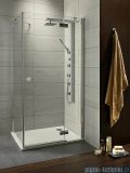 Radaway Kabina prysznicowa Almatea Kdj 90x80 prawa szkło grafitowe + brodzik Doros D 32148-01-05NR