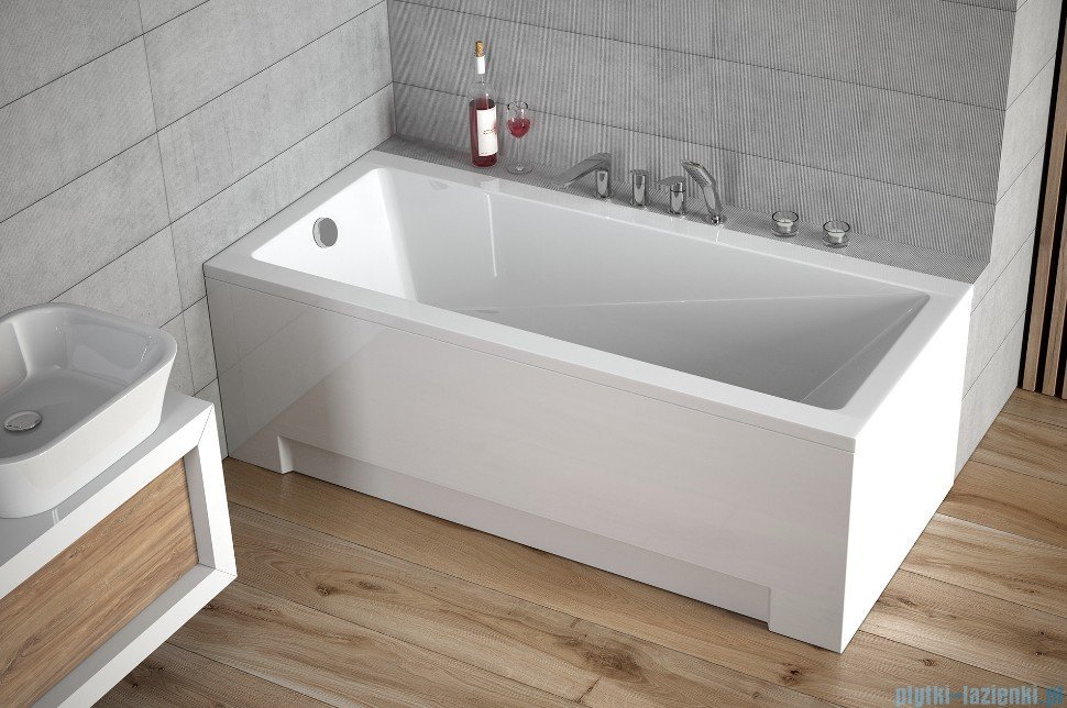 Besco Modern 170x70cm wanna prostokątna + obudowa + syfon WAM170MO/