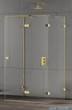 New Trendy Eventa Gold Shine kabina prysznicowa przyścienna 90x100x200 przejrzyste Prawa Złoty połysk EXK-4803