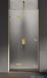 New Trendy Eventa Gold Shine drzwi wnękowe pojedyncze 90x200 cm przejrzyste lewe Złoty połysk EXK-4673