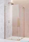 Radaway Furo SL Gold KDD kabina 80x90cm złoty połysk/szkło przejrzyste 10305080-09-01L/10305090-09-01R