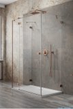Radaway Essenza Pro Brushed Copper Kdj+S kabina 90x100x90cm lewa szczotkowana miedź 10097310-93-01L/10098090-01-01/10098090-01-01