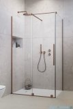 Radaway Furo Kdj Brushed Copper kabina 110x80cm lewa szczotkowana miedź 10104572-93-01L/10110530-01-01/10113080-01-01
