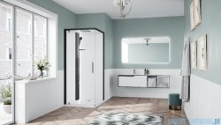 Novellini Glax 1 2.0 kabina standard 80x80 lewa czarna G21GF80SMFL-1HH