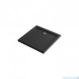 Excellent Forma X brodzik kwadratowy 90x90 cm struktura, czarny mat BREX.1402.090.090.BLN