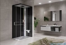 Novellini Glax 2 2.0 kabina z hydromasażem hydro plus 100x70 prawa biała G22A107DM1L-1UH