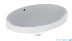 Geberit VariForm Umywalka owalna wpuszczana w blat 55x40cm szkliwiony spód 500.717.01.2